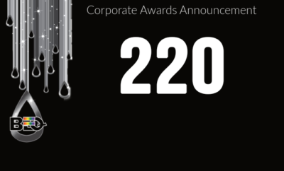 The number 220 to denote the number of companies winning the Excellence Award for 2021