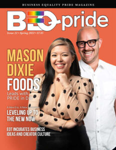 BEQ Pride Issue 22 Cover with Mason Dixie Foods